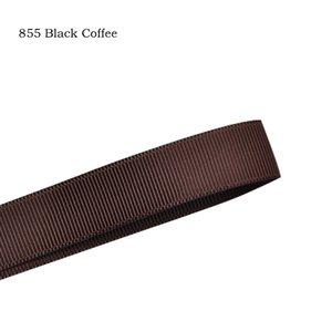 Cinta de grogrén a rayas, suave, sólida, 0,5 pulgadas (13mm) - Product Image 2