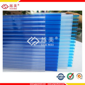 Yuemei marca curvas lexan hueco lámina de <span class=keywords><strong>policarbonato</strong></span> pc luz solar panel - Product Image 1