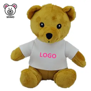 Personal isierte niedliche Logo Plüsch kleine Teddybär Schlüssel anhänger Promotion Plüschtiere Plüsch Mini Teddybär