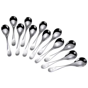 Cuchara china del zodiaco de acero inoxidable, degustación de cena gruesa, regalo de recuerdo - Product Image 1