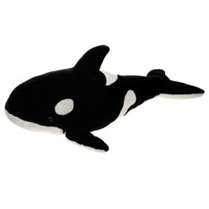 Vendita della fabbrica nero farcito orca balena, farcito killer whale morbido giocattolo - Product Image 1