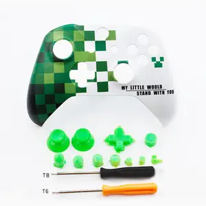 Coque avant de jeu pour manette Xbox One slim S/X, couvercle, panneau décoratif avec boutons, à monter soi-même