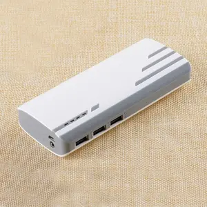 3 USB batería externa cargador banco de potencia promocional banco de energía recargable con indicador LED de carga