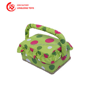 Boîte de rangement en tissu violet de haute qualité, personnalisable OEM, impression couleur intégrale, motif <span class=keywords><strong>jasmin</strong></span>, avec poignée, paniers de rangement en toile - Product Image 3