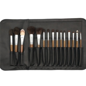 Poignée conique De Haute Qualité Avec Pochette Marques 12 Pièces/15 Pièces Enfants Professionnel Poils De Chèvre Naturels 15 Pièces Maquillage brosse Ensemble - Product Image 4
