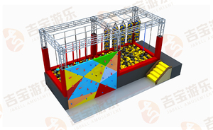 Trẻ Em Thể Thao Giải Trí Leo Núi Phòng Tập Thể Dục Công Viên Giải Trí Thiết Bị Sân Chơi Trong Nhà Để Bán - Product Image 4
