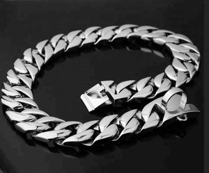 Großhandel Haustier Trainings produkte Hunde geschirr Starke Edelstahl Hunde kette Halsband Haustier kette - Product Image 5