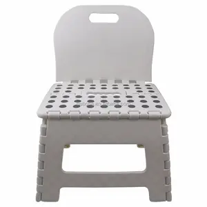 Good quality new design china suppliers folding plastic stool living room kids chair foldable stool with LAZY BACK