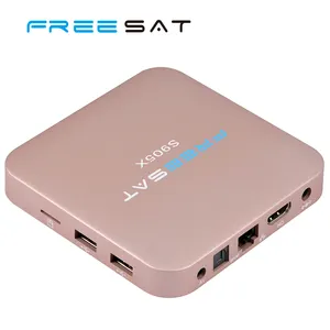 Freesat S905X 2G + 16 GB H.265 Amlogic del androide set top box Caja de la TV Inteligente 4 K reproductor Multimedia