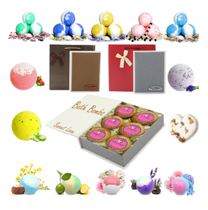 Natural Vegana y Bombas de Baño Orgánicas Orgánicas Juego de Regalo 6 Bombas de Baño Surtidas - Product Image 1
