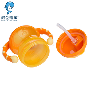Nuevos cabritos de la llegada taza, muestra libre al por mayor del bebé taza de entrenamiento con dos manijas - Product Image 4
