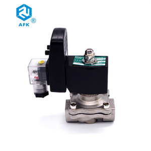 Katup Solenoid Air Elektronik Gas 2/2 Arah 32mm 1-1/4 inci 220VAC Tekanan Rendah dengan Timer - Product Image 4