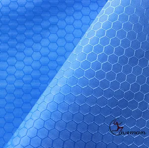 Tissu en taffetas de polyester bleu PA Coating Football Dobby Ripstop 210T (échantillon gratuit) - Product Image 1
