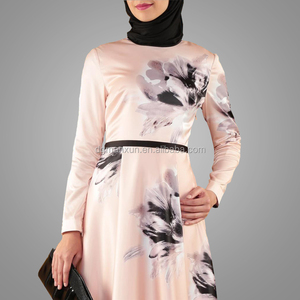 Burqa — robe musulmane à motif Floral, pour femmes, tenue élégante <span class=keywords><strong>Kaftan</strong></span> de Style tendance, vente en gros, collection - Product Image 3