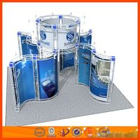 Cabina de exhibición de armazón de aluminio, stand de exhibición, stand de exhibición comercial, stand de armazón