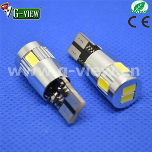 Super white led intermitentes luz para coche T10 6smd 5630 auto <span class=keywords><strong>bombilla</strong></span> led - Product Image 1
