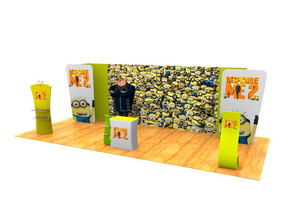 2016 nuevo producto por mayor de China portátil promoción publicidad Eye catching 3 x 3 aluminio diseño stand venta - Product Image 4