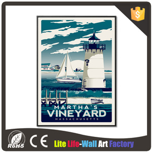 Pintura hermosa vista a la ciudad de arte decorativo de pared estampado de dibujo sobre <span class=keywords><strong>lienzo</strong></span> <span class=keywords><strong>para</strong></span> la decoración casera - Product Image 1