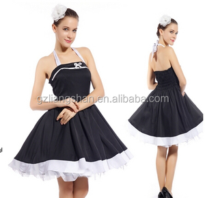 OEM En Gros 1950s 60s Sexy Vintage Rétro Vintage Balançoire Rockabilly Pinup Parti Prom Robe Dos Nu - Product Image 2