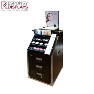 Color impreso personalizado giratorio portátil moderno cosmético soporte de exhibición maquillaje Metal lápiz <span class=keywords><strong>labial</strong></span> Escritorio de exhibición - Product Image 4