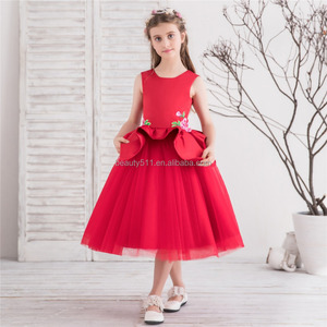 Brillante elegante princesa flor niña comunión estilo niños <span class=keywords><strong>vestido</strong></span> <span class=keywords><strong>para</strong></span> niñas vestidos <span class=keywords><strong>de</strong></span> flores niña f020 - Product Image 2