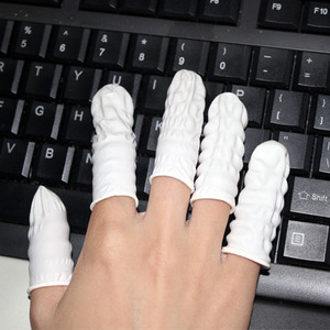 <span class=keywords><strong>Blanco</strong></span> herramientas de cuidado de uñas libre de polvo antiestático de goma dedo cuna establece - Product Image 2