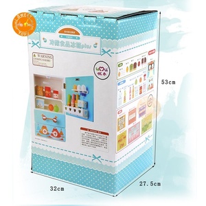 Wooden <strong>Mini</strong> <strong>Fridge</strong> Pretend Toy Play Wooden Kitchen Set <strong>for</strong> <strong>Kids</strong> Wooden Miniature Children Refrigerator Toys - Product Image 6
