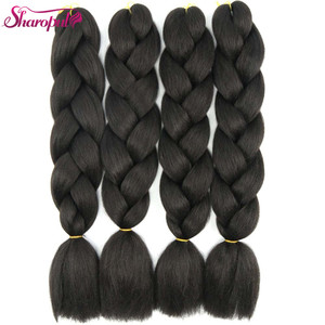 24 Inch 100 g/pc Preto Pré-Twisted Crochet Trança Cabelo Tecer Proteína Fibra Sintética Tingida Bulk Vendedor Cabelo - Product Image 1