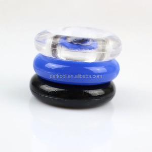 3 stks/set <span class=keywords><strong>classic</strong></span> magnetische hoogwaardige siliconen verstelbare <span class=keywords><strong>penis</strong></span> cockring - Product Image 1