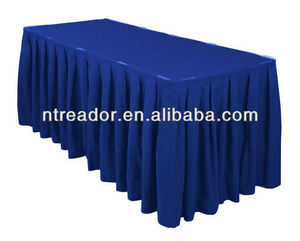 14ft jupe de <span class=keywords><strong>table</strong></span> en polyester bleu royal - Product Image 3