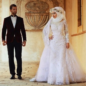 muslim wedding gown with hijab, muslim 