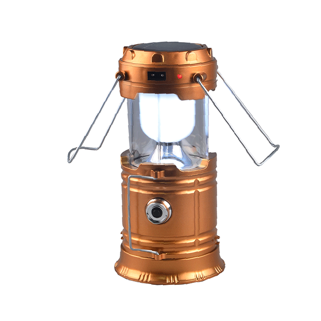 2 Pack Handheld Lantern 5v USB Charger Solar Rechargeable LED Camping Lantern