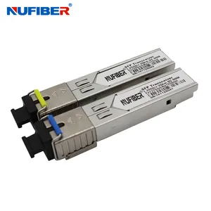 Modul Sfp Mini Konektor SC 1.25G, Tranceiver GBIC Dua Arah 20KM/40/60/80/120KM