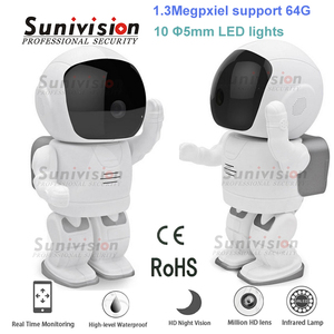 Seguridad casera elegante 1.3M ayuda 64G robusteza cámara sin hilos del IP del wifi - Product Image 2