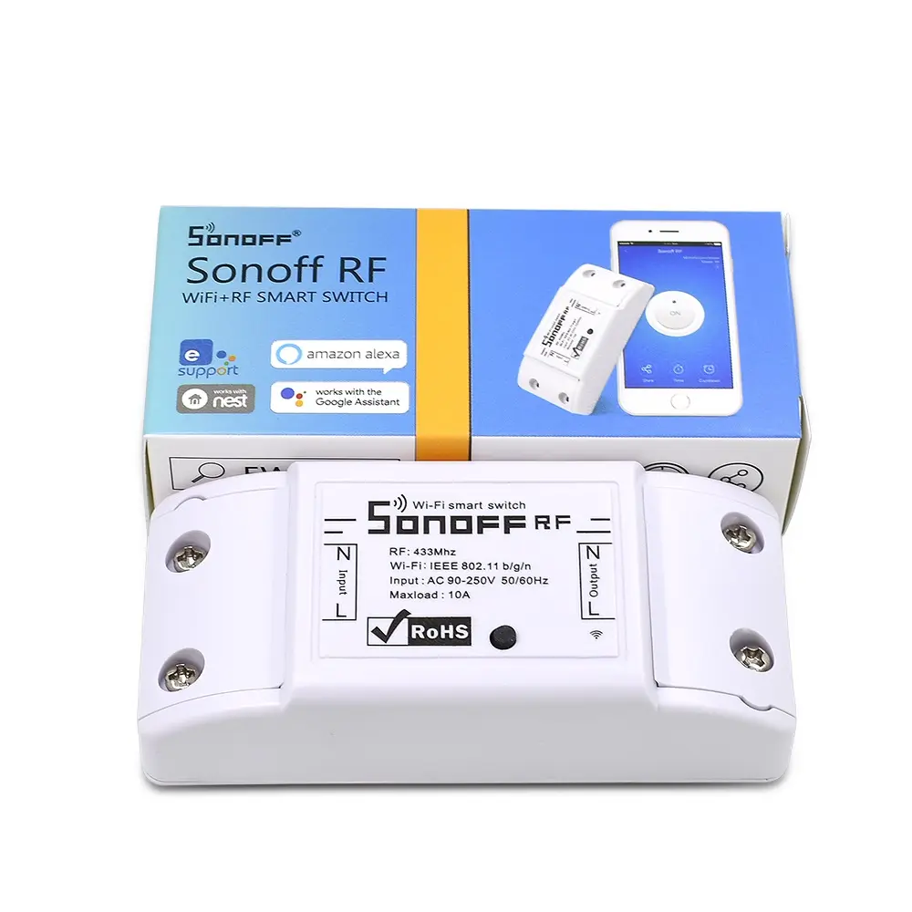 retailer Sonoff RF- WiFi Wireless Smart Switch With RF Receiver Remote Controller Sensor For Smart Home
