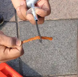 Tapones con sello de neumáticos sin cámara Cuerdas de reparación de neumáticos de coche Tira de goma