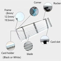 Grille de retour d'air en aluminium Grille d'aération en plastique Grille d'aération en aluminium Diffuseur d'air d'échappement en aluminium