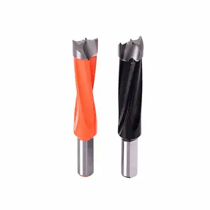 Punte per Trapano per Legno con Gambo Dritto, Punte per Fori Ciechi in Carburo di Tungsteno 5-15mm, Finitura Ossido Nero, Certificato TUV, Marca YASEN - Product Image 1