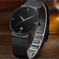 2017 Chine fournisseur super mince quartz meilleure vente montres hommes