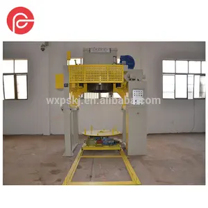 Inverted vertical wire drawing machine for nut/bolt/screw making