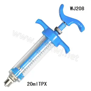 WJ208-20ml luer lock/luer slip 注射器，带柔性端盖