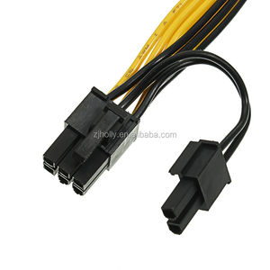 三分支PCIe 6 + 2针公连接器分离器电缆，用于计算机PC电源和图形增强计算机连接 - Product Image 4