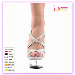 Plateado Últimas señoras zapatos 2016 zapatos <span class=keywords><strong>de</strong></span> plataforma <span class=keywords><strong>de</strong></span> los <span class=keywords><strong>altos</strong></span> talones sandalias para mujer Sexy transparente - Product Image 2