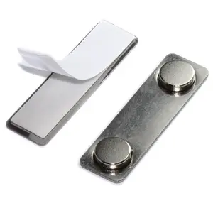 Diskon Besar 2 Label Nama Magnetik Logam Stainless Steel Magnet