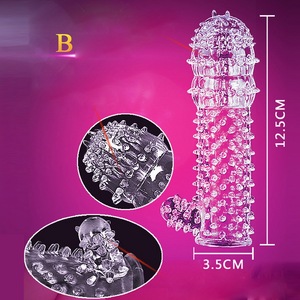 Préservatif à manchon de pénis pour hommes Stimulation du Point G retarder l'éjaculation particule préservatifs réutilisables pour le sexe pénis Extender gode % - Product Image 3