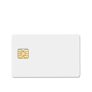 Groothandel Standaard Printable Plastic Pvc Contact Ic Credit Card Size SLE4442 Smart Card Chip