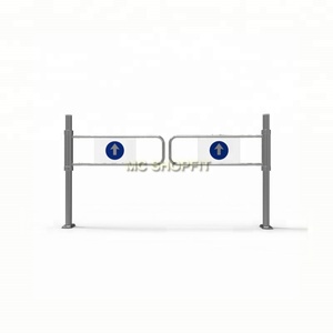 Puerta abatible y torniquete automáticos de la puerta de la barrera del supermercado de la seguridad electrónica de la inducción - Product Image 1
