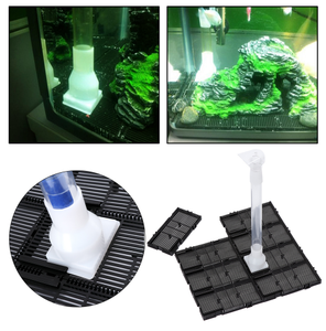 ตู้ปลาที่มีประสิทธิภาพภายใต้กรวดแผ่นกรองทรายด้านล่าง,พร้อมท่อกรองอากาศแบบยืดได้อุปกรณ์สำหรับตู้ปลา - Product Image 2