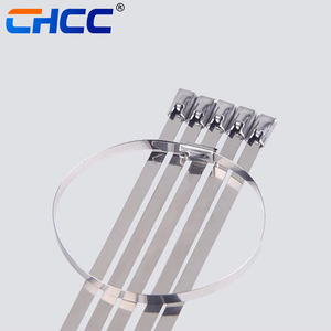 Bridas con cremallera para cables Autoblocante Acero inoxidable Ancho de 4,6mm-Bloqueo de bolas Bandas de acero - Product Image 2