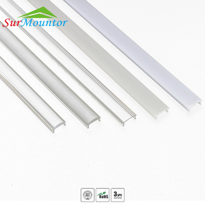 Perfil de Aluminio con Ranura en V para Tiras <span class=keywords><strong>LED</strong></span>, Precio de Fabricante, Perfil de PVC para Iluminación de Gabinetes de <span class=keywords><strong>Cocina</strong></span> - Product Image 2